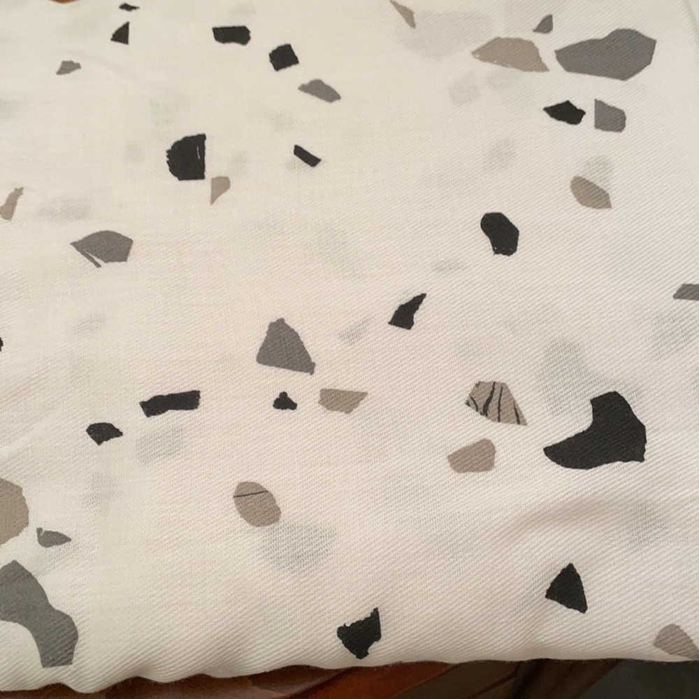 Brand new shower curtain and hooks